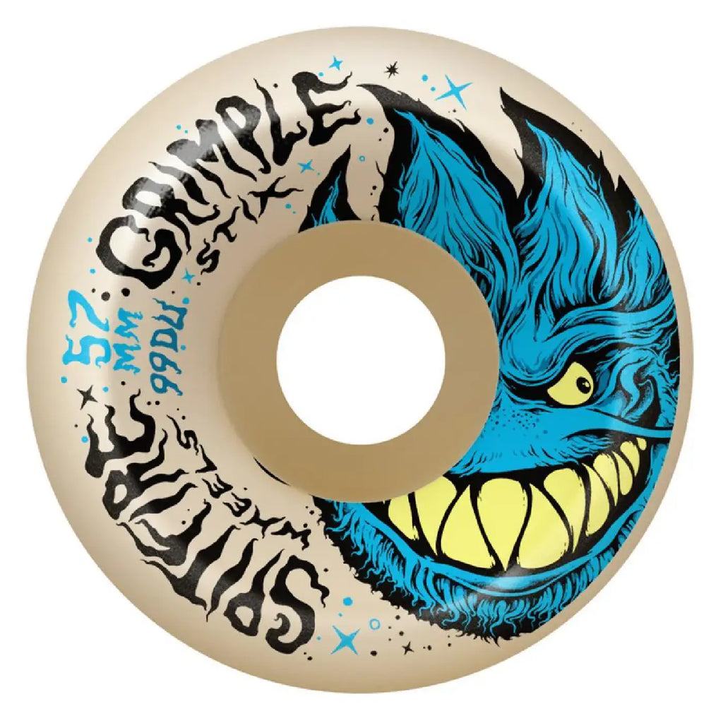 Spitfire x Grimple Stix  Wheels Formula Four Grimplehead Lock In Full Skateboard Wheels 99Du -57mm-