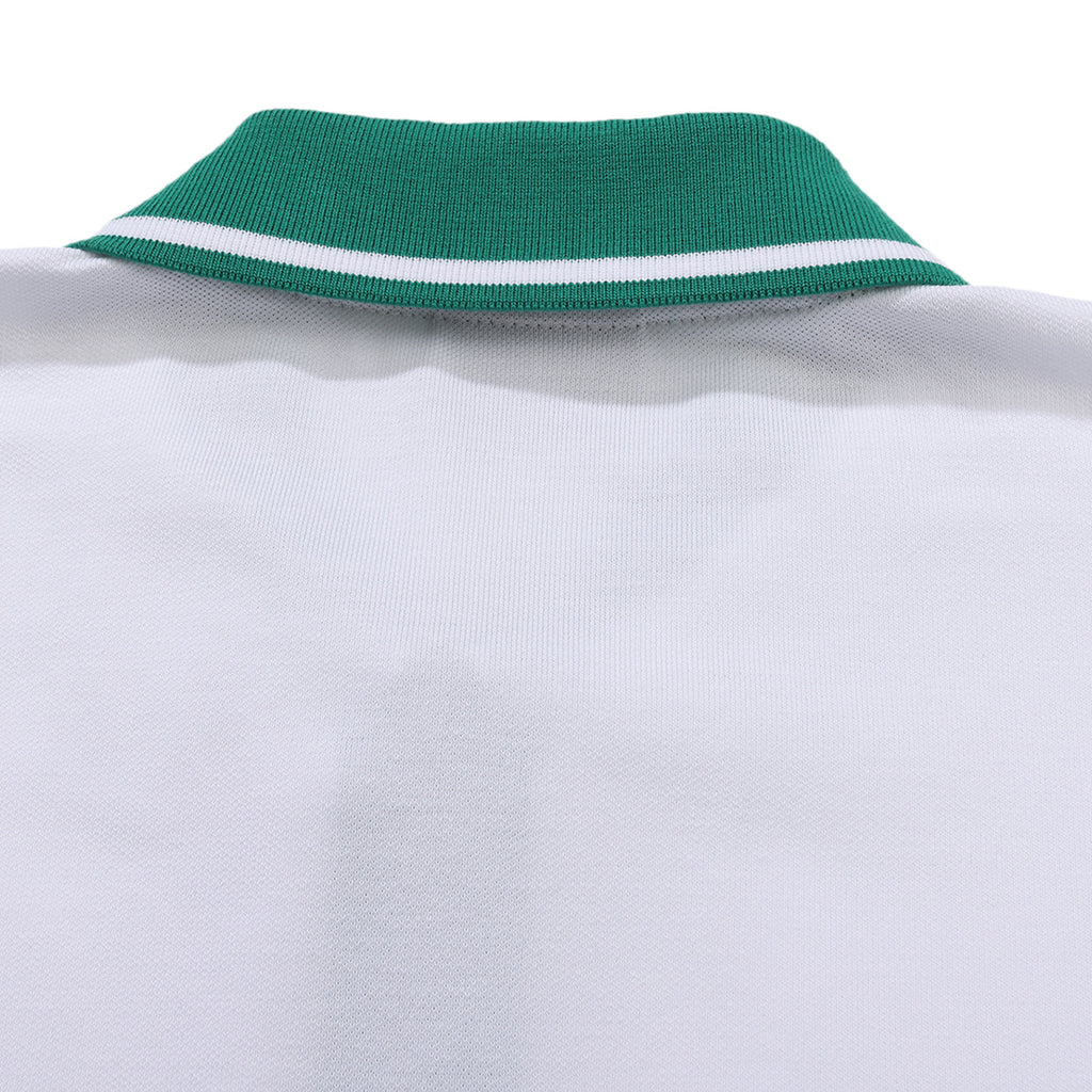 Helas Agass Polo Shirt in White Photo 5 - closeup shot of the back of the collar