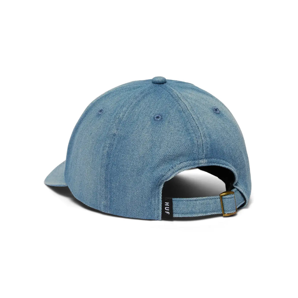 HUF Apollo Denim 6 Panel Cv Hat  - Light Blue - back