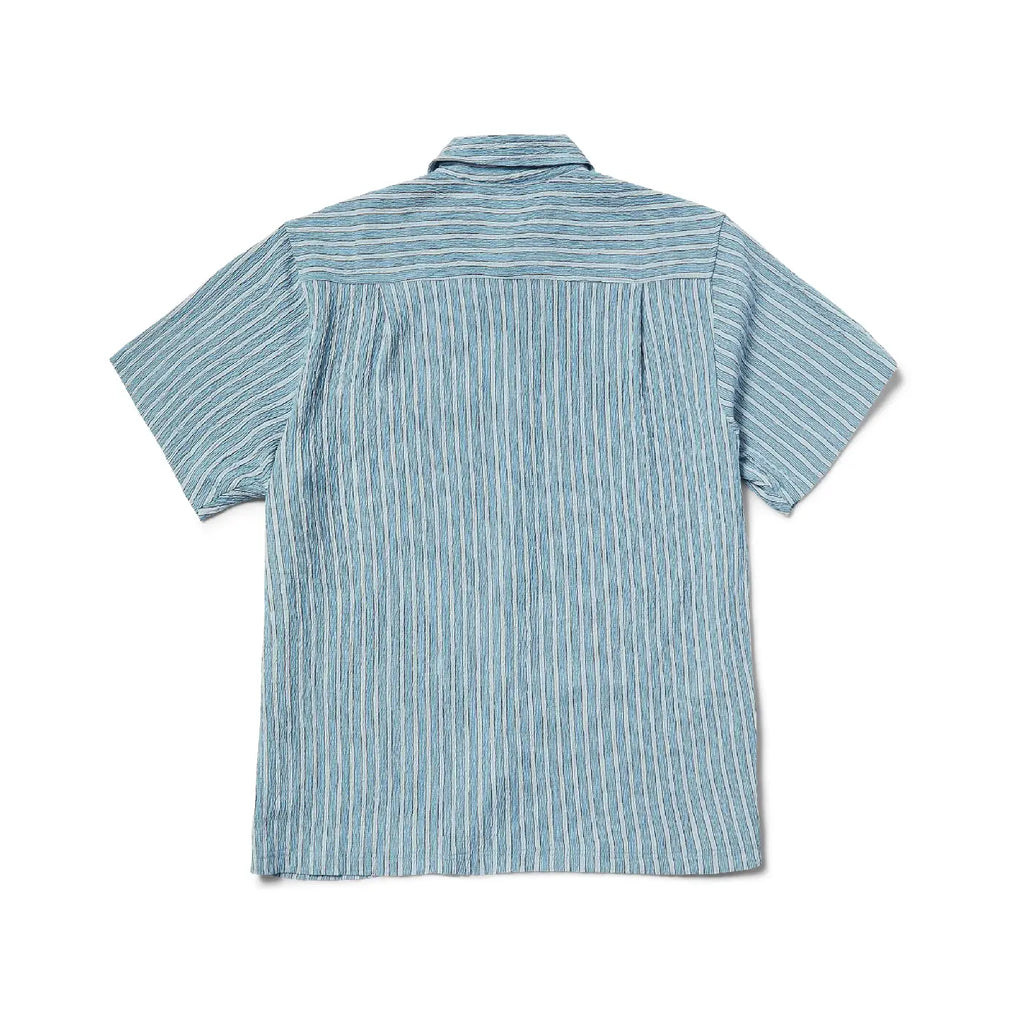HUF Apollo S/S Striped Shirt - Pool Blue - back