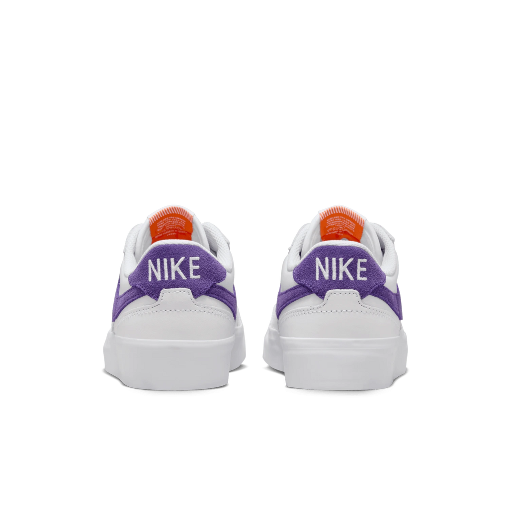 Nike SB Pogo Plus Premium Shoes - White / Court Purple - Gum Light Brown