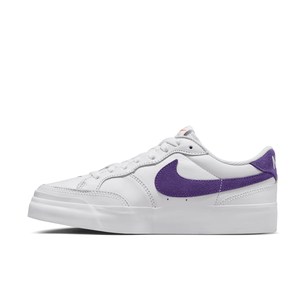 Nike SB Pogo Plus Premium Shoes - White / Court Purple - Gum Light Brown