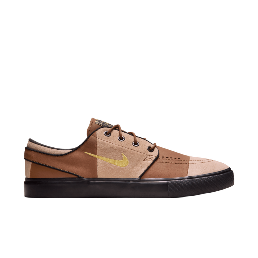 Nike SB Zoom Janoski OG+ Premium Shoes - Lt British Tan / Saturn Gold - Hemp - Black