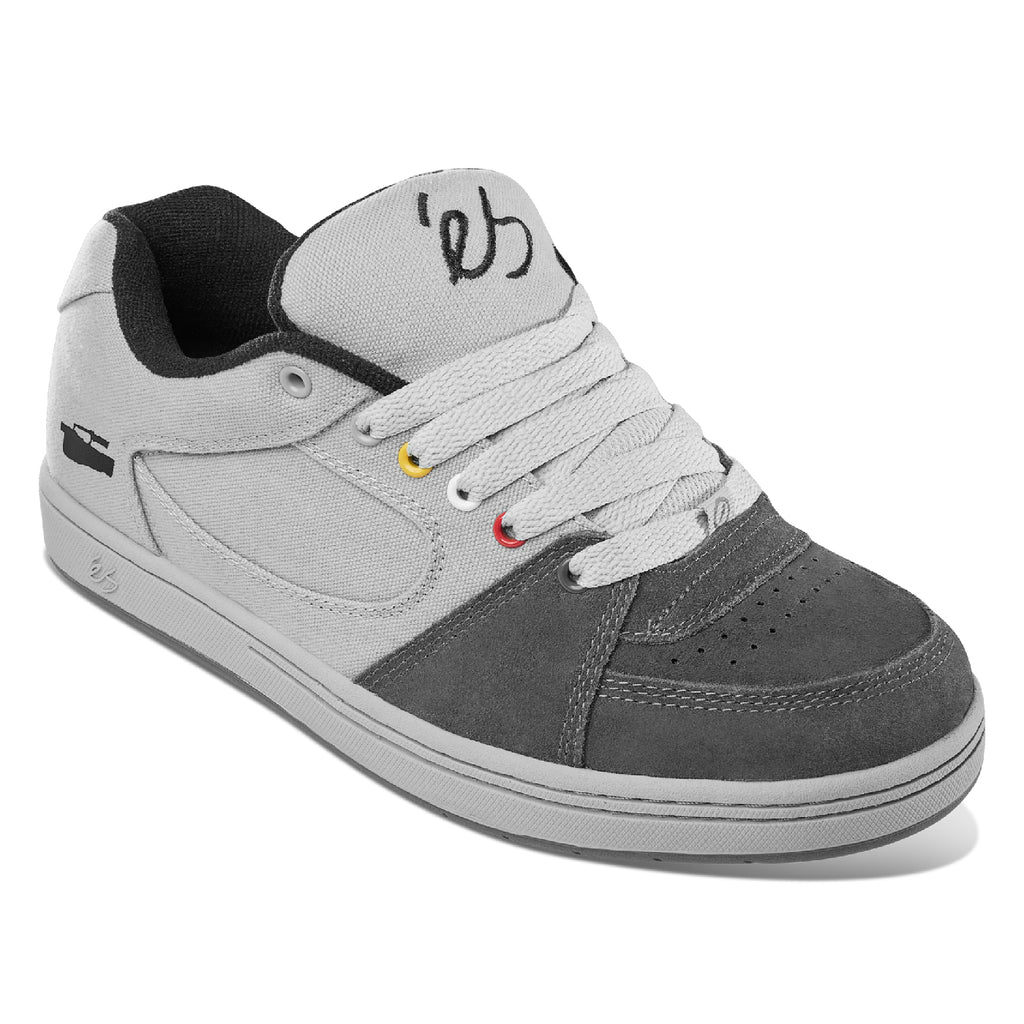 éS Accel OG Skate Shoes - Dark Grey / Light Grey - side
