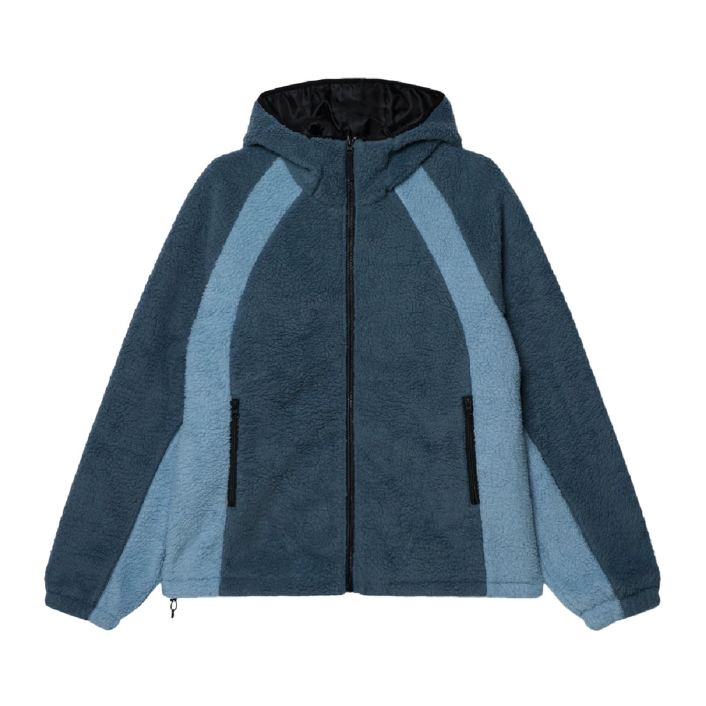 Obey Alta Fleece  Jacket - Blue Multi - front