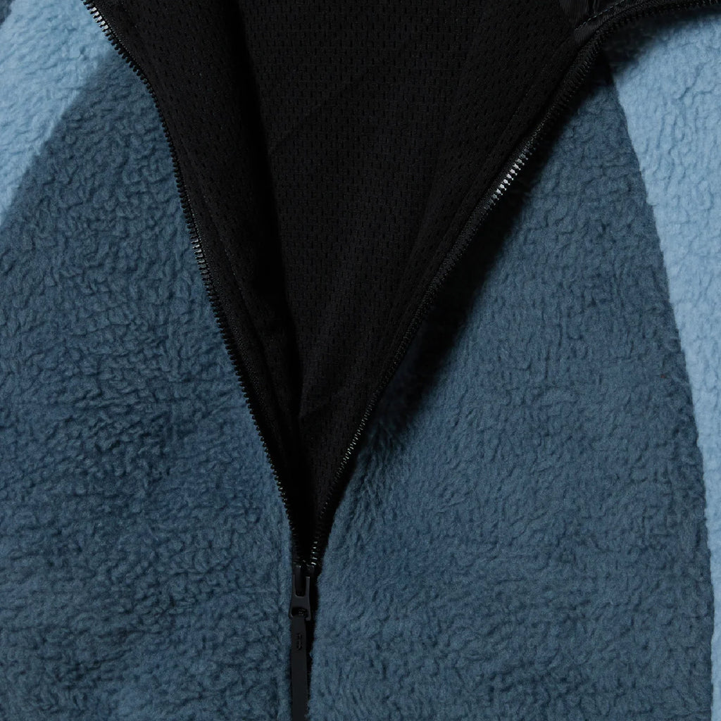 Obey Alta Fleece  Jacket - Blue Multi - close up