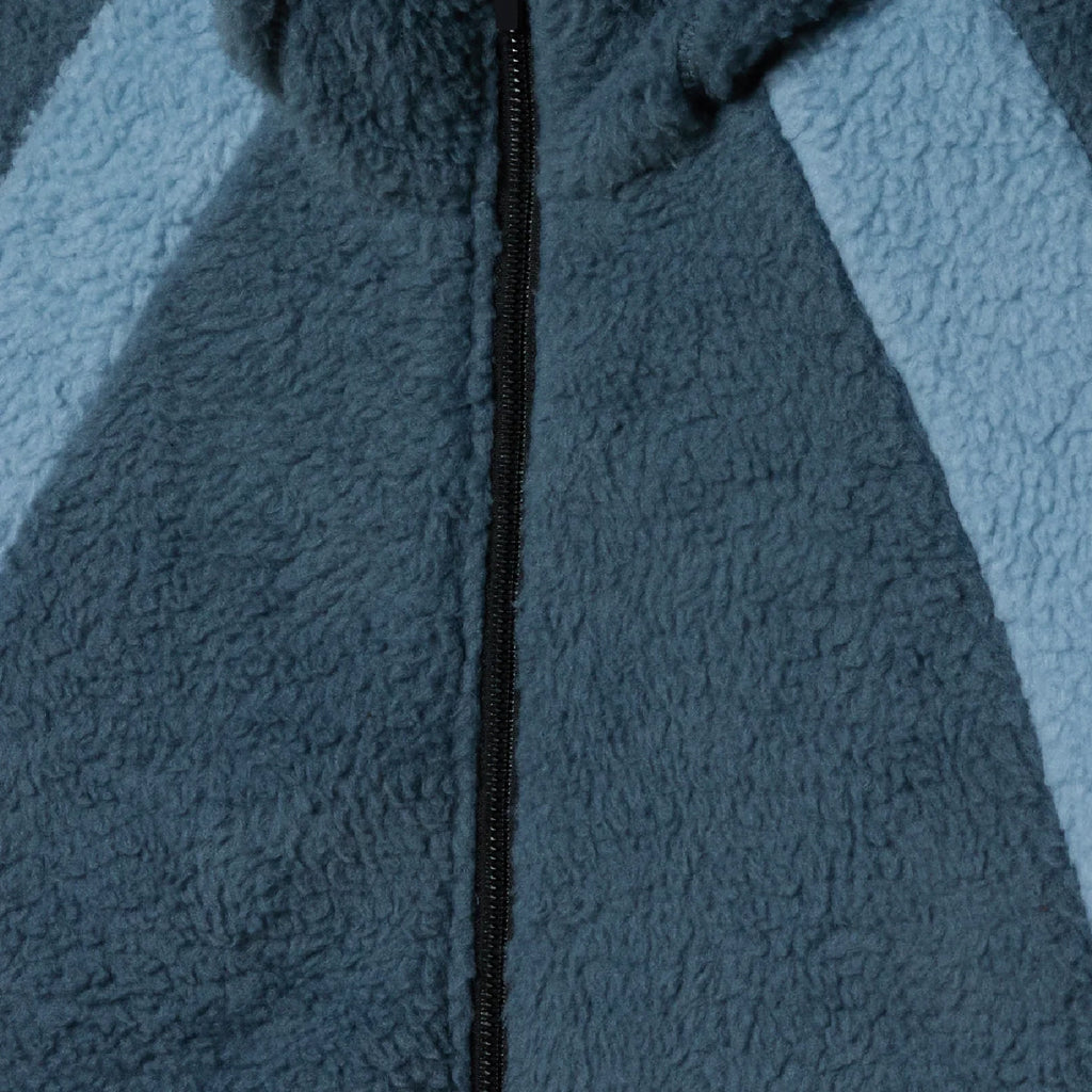 Obey Alta Fleece  Jacket - Blue Multi - close up2