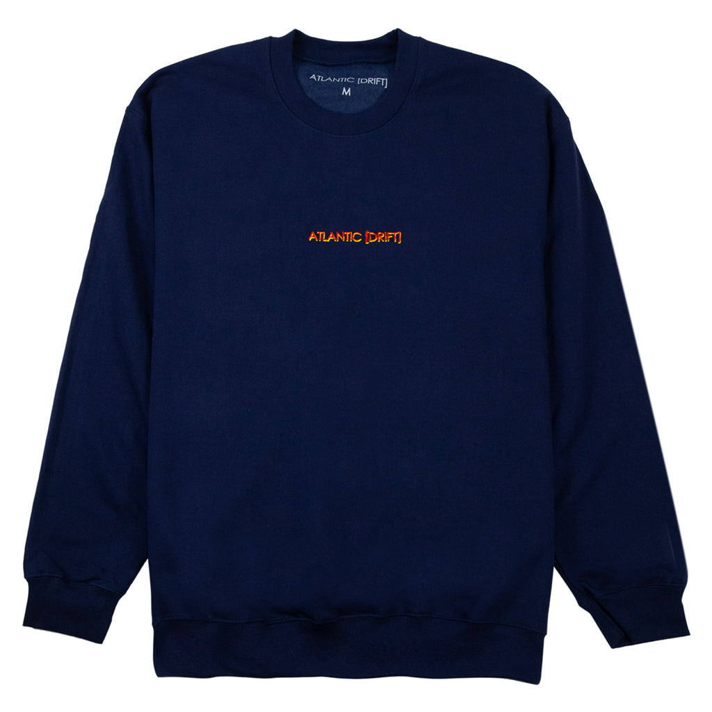 Atlantic Drift Title Crewneck Sweatshirt - Navy