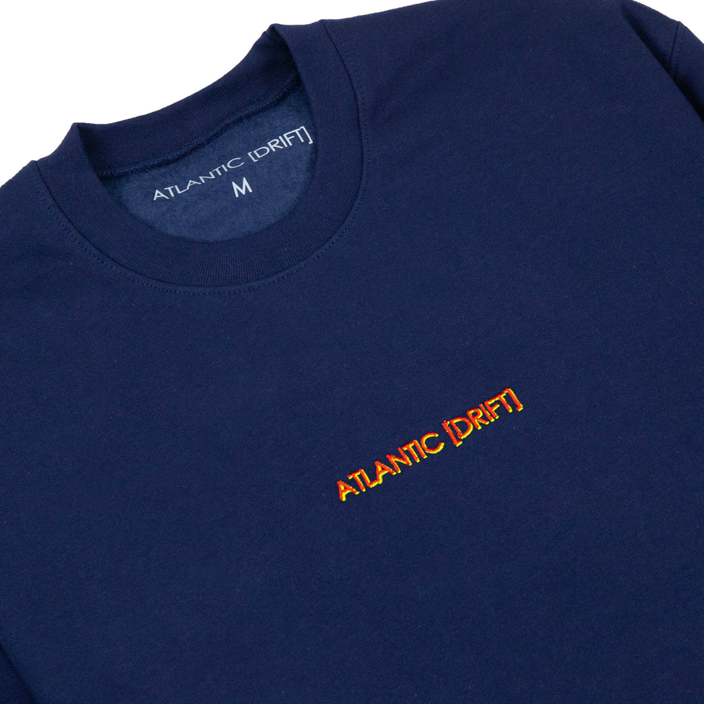 Atlantic Drift Title Crewneck Sweatshirt - Navy