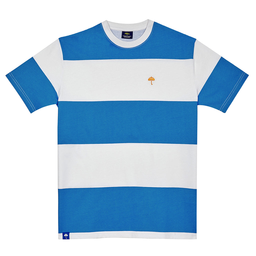 Helas Bateau T Shirt in White & Blue Photo 1 - front of garment