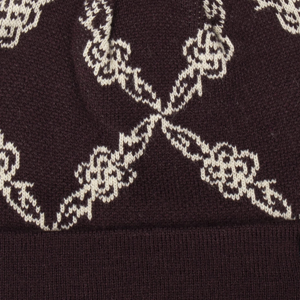Passport Brasco Beanie - Chocolate / Off White