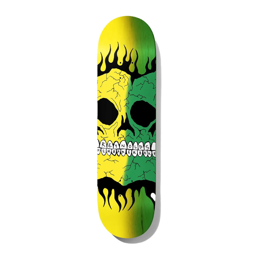 Baker Skateboards AR Rasta Skull B2 Skateboard Deck - 8.38" Bottom