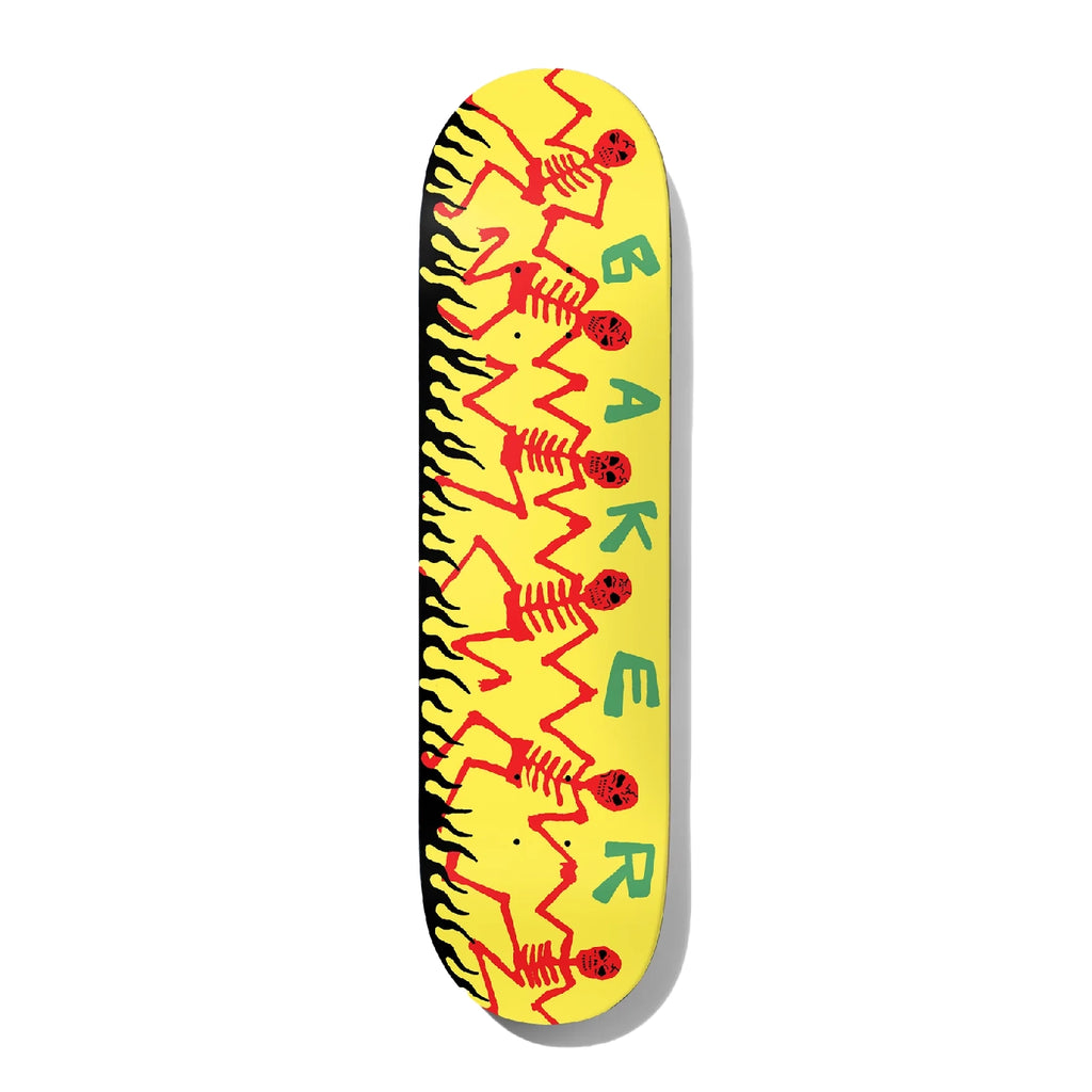 Baker Skateboards JF Dancing Skellies Skateboard Deck - 8.5" - Bottom