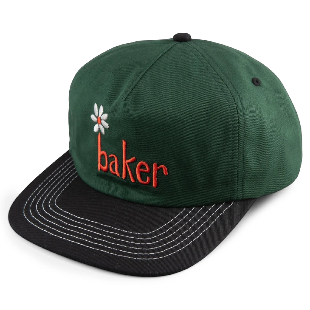 Baker Skateboards Daisy Snapback Cap - Green / Black - main