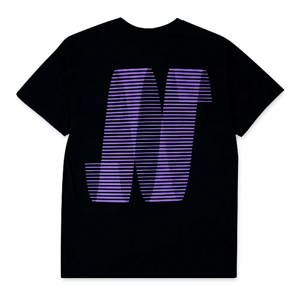 North Skate Mag N Logo T Shirt - Black / Grape - back