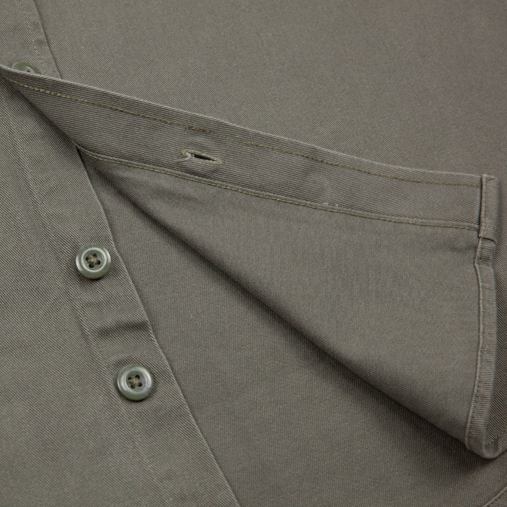 Bored of Southsea Neighbourhood  L/S Overshirt - Uniform Green - label