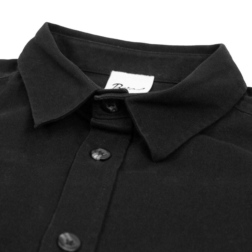 Bored of Southsea Neighbourhood  L/S Overshirt - Black - collar