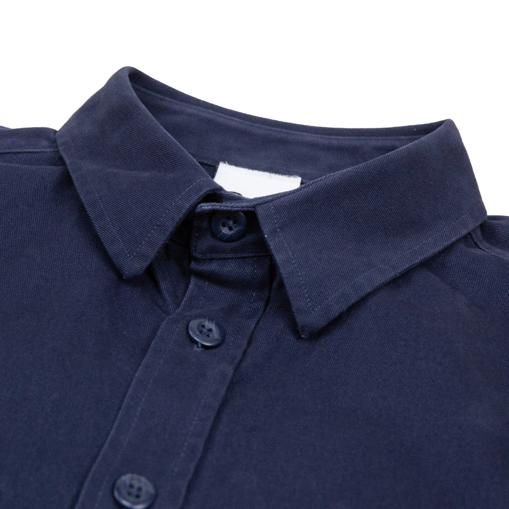 Bored of Southsea Neighbourhood  L/S Overshirt - Navy - collar