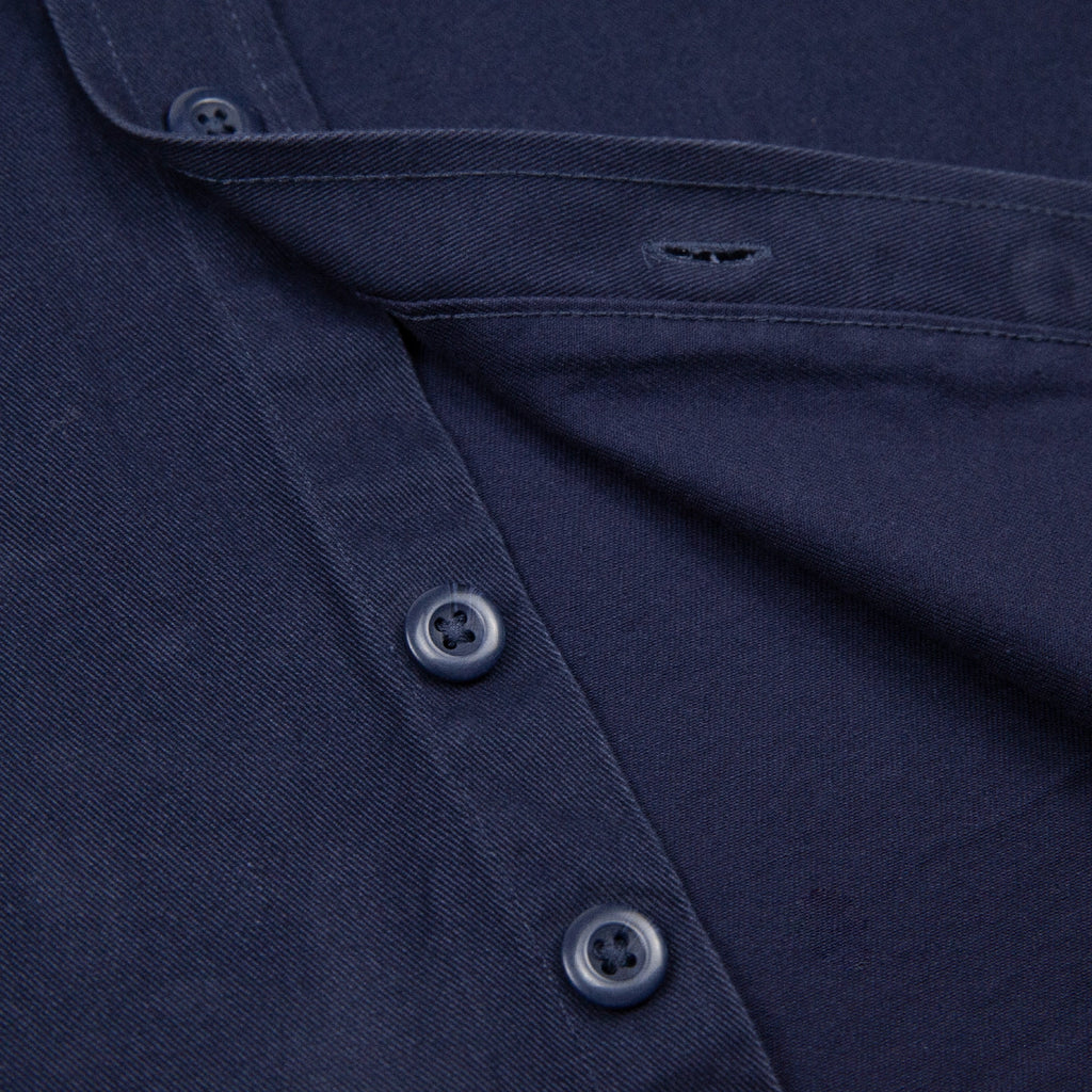 Bored of Southsea Neighbourhood  L/S Overshirt - Navy - buttons 