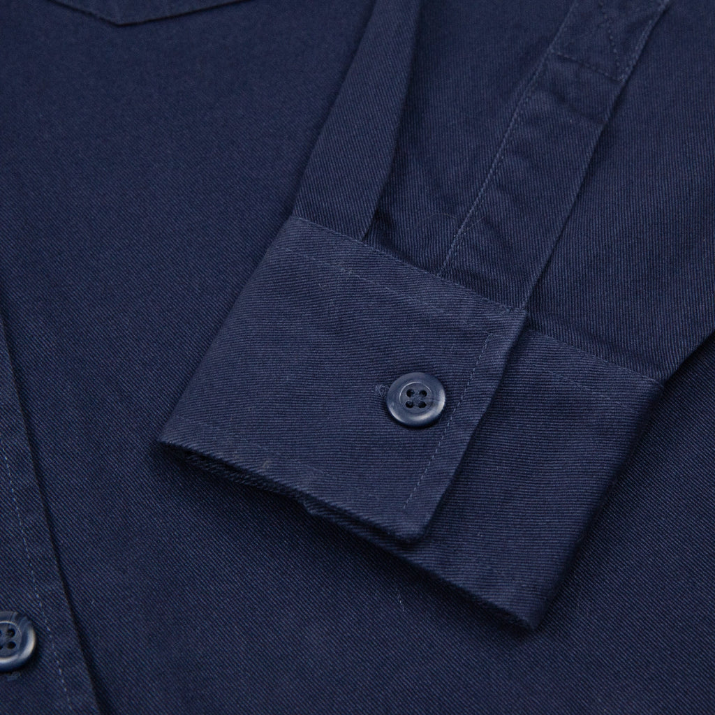 Bored of Southsea Neighbourhood  L/S Overshirt - Navy - cuff