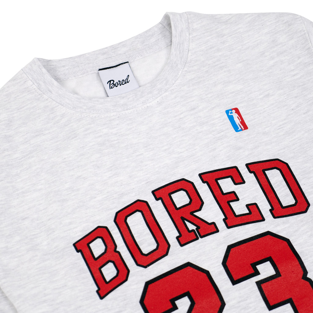 Bored of Southsea '23' Sweatshirt - Ash Grey - front