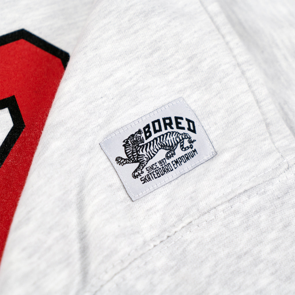 Bored of Southsea '23' Sweatshirt - Ash Grey - closeup4