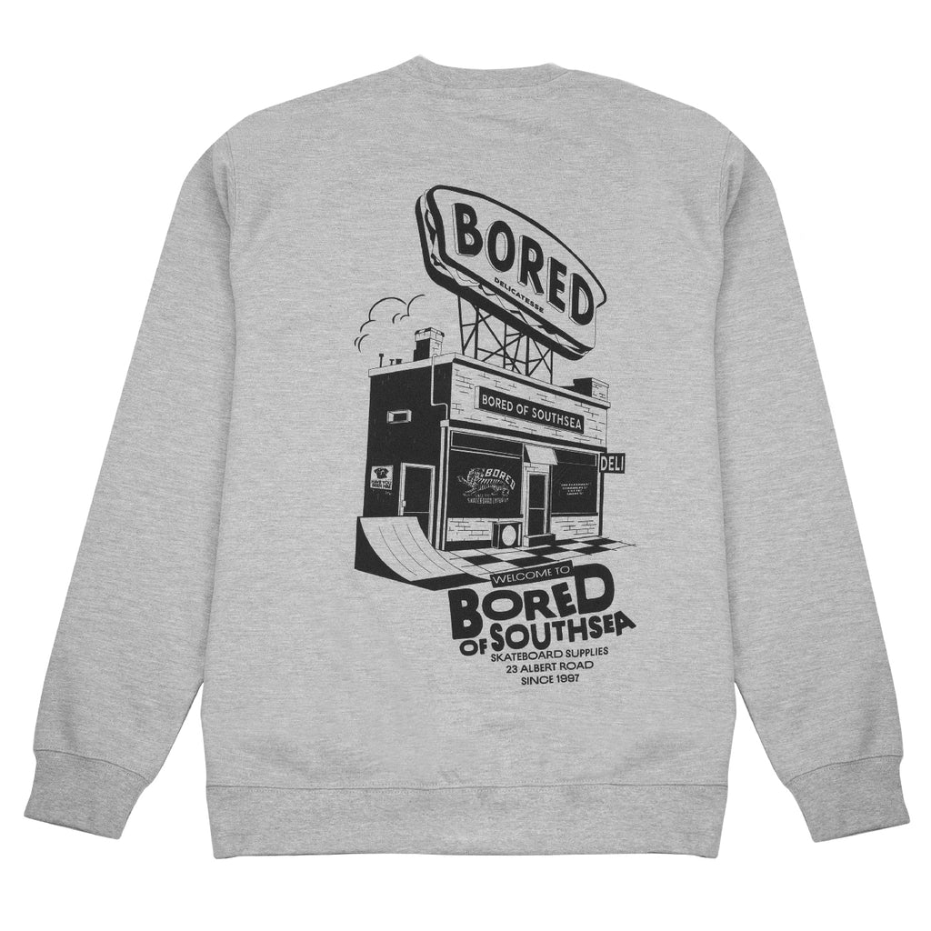 Deli Sweatshirt - Heather Grey - back