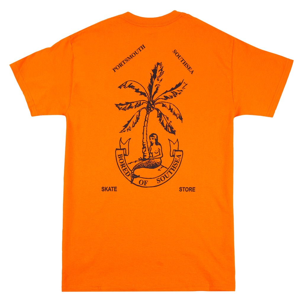 Bored of Southsea Mermaid T Shirt - Orange - back