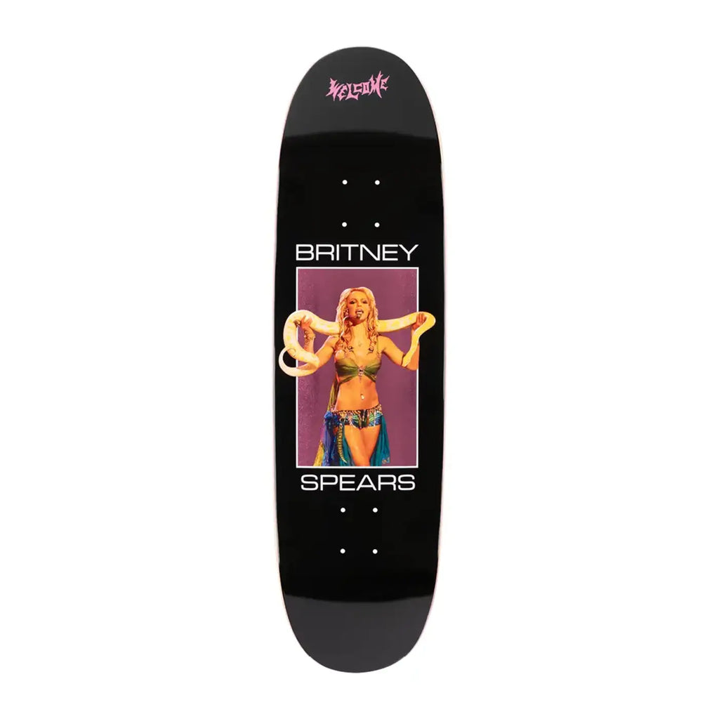 Welcome Skateboards Snake On Black/Pink Foil Son of Boline Deck - 8.8" - bottom