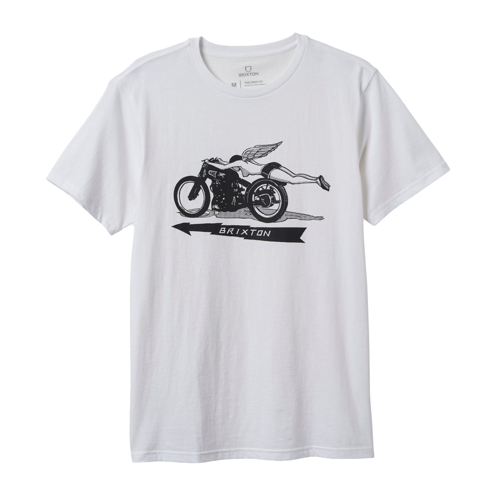 Brixton 20th Anniversary Flyer T Shirt - White - main
