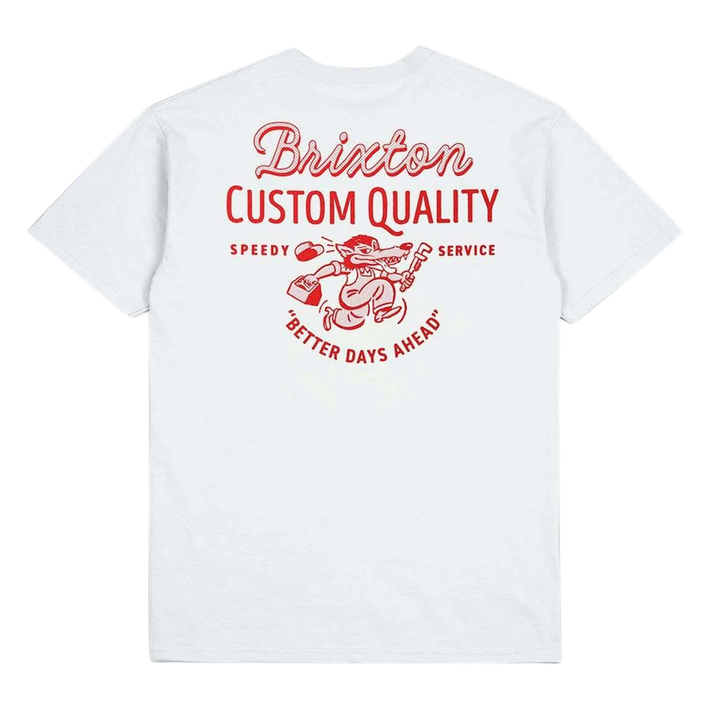 Brixton Better Days T Shirt - White - back