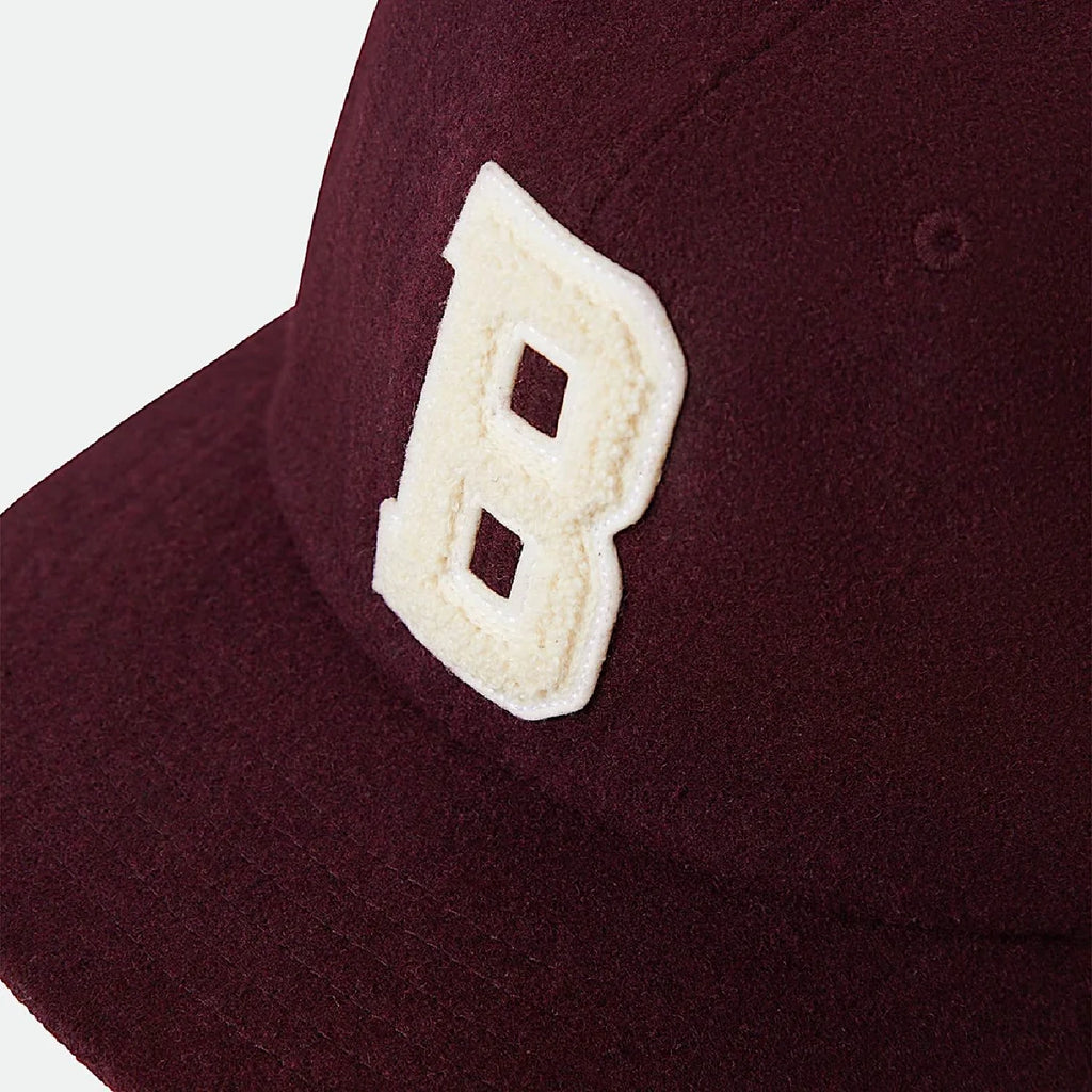 Brixton Big B Adjustable Cap - Port Textured Wool - closeup