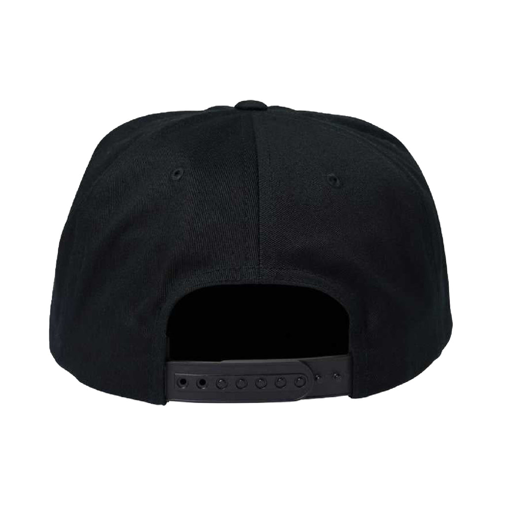Brixton Grade Snapback Cap - Black / Orange / White - back
