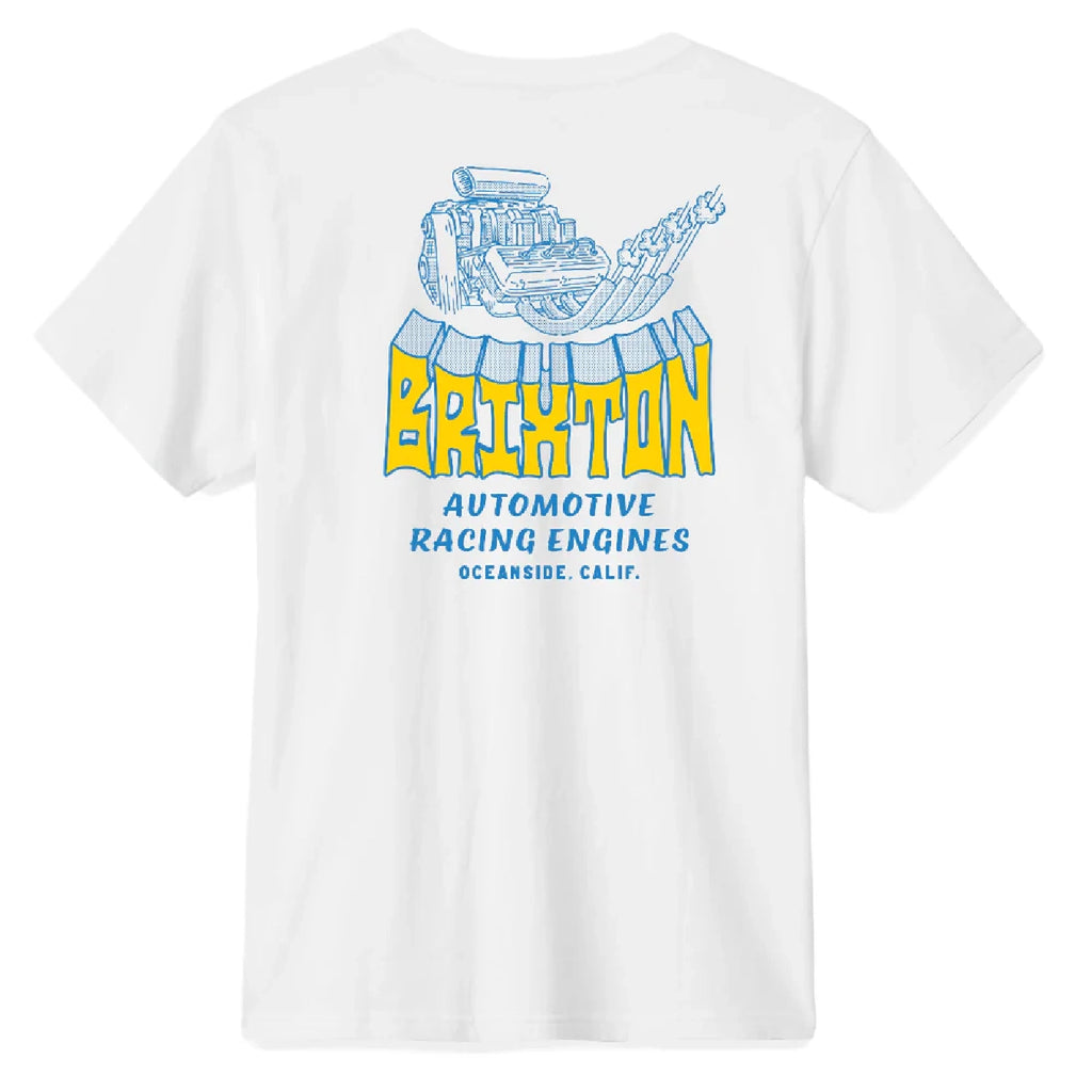 Brixton Horsepower T Shirt - White - back