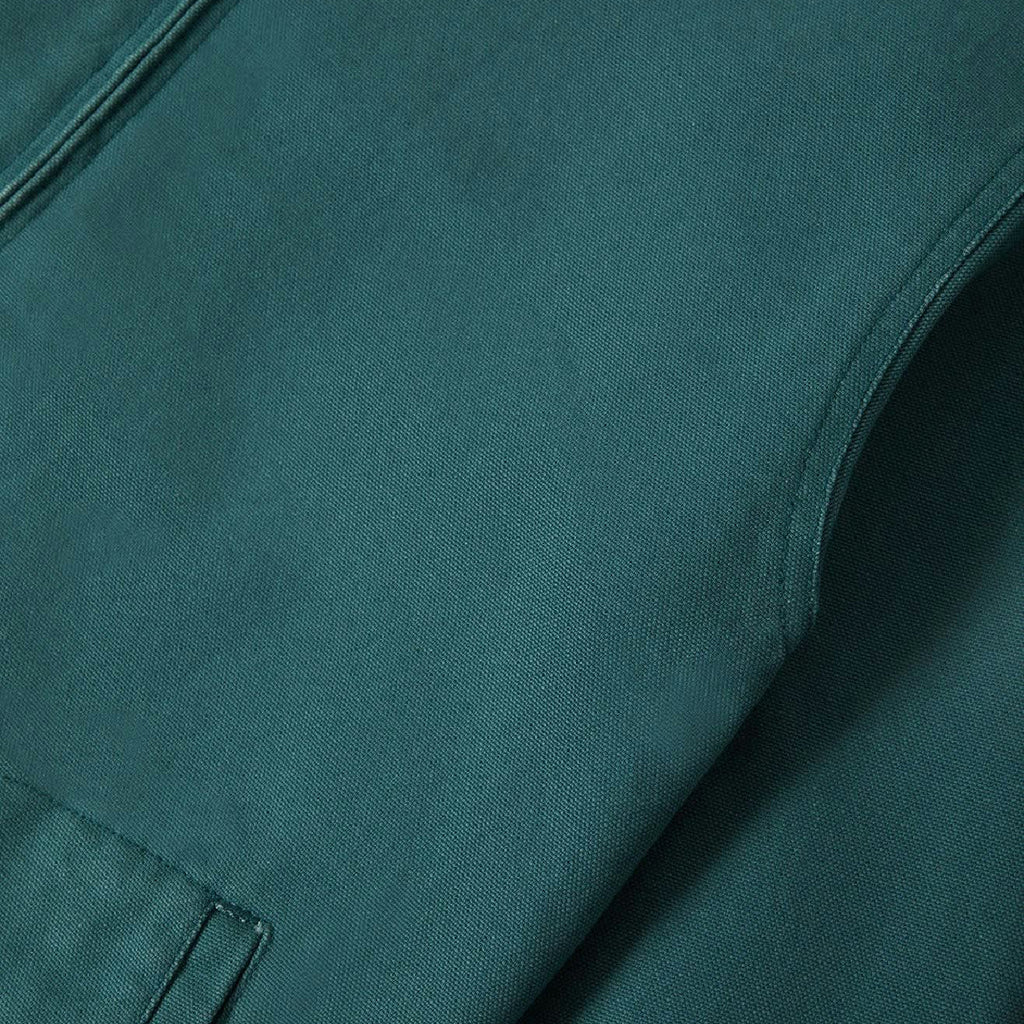 Brixton Mechanic Garage Zip Jacket - Night Shade - closeup