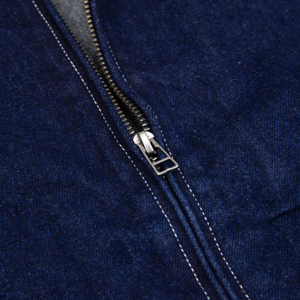 Brixton Mechanic Garage Zip Jacket - Rinse Denim - zip