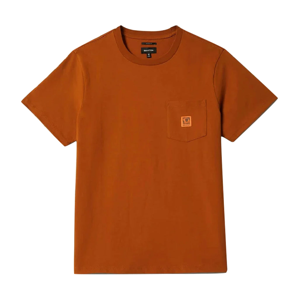 Brixton Union Heavyweight Boxy Pocket T Shirt - Rustic Caramel - main