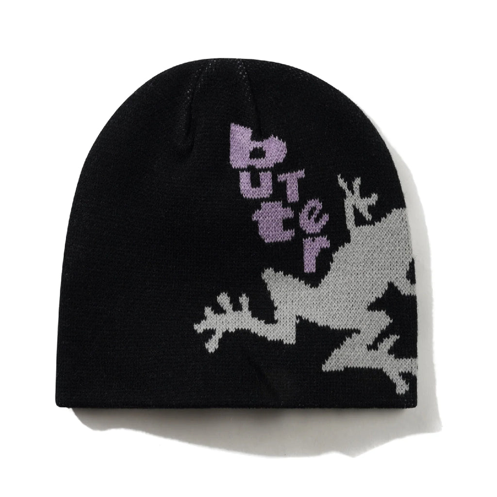 Butter Goods Croaker Skully Beanie - Black - main