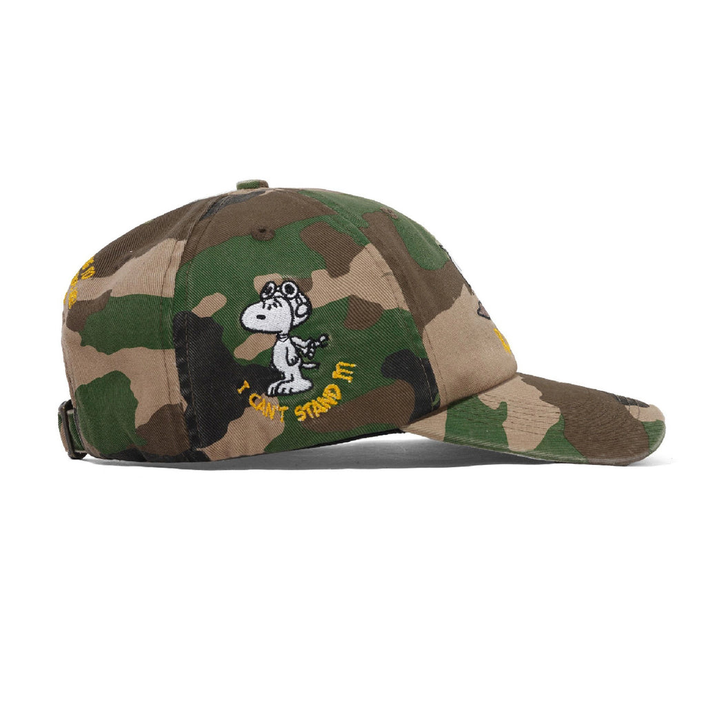 Butter Goods x PEANUTS Rats 6 Panel Cap - Washed Camo - side