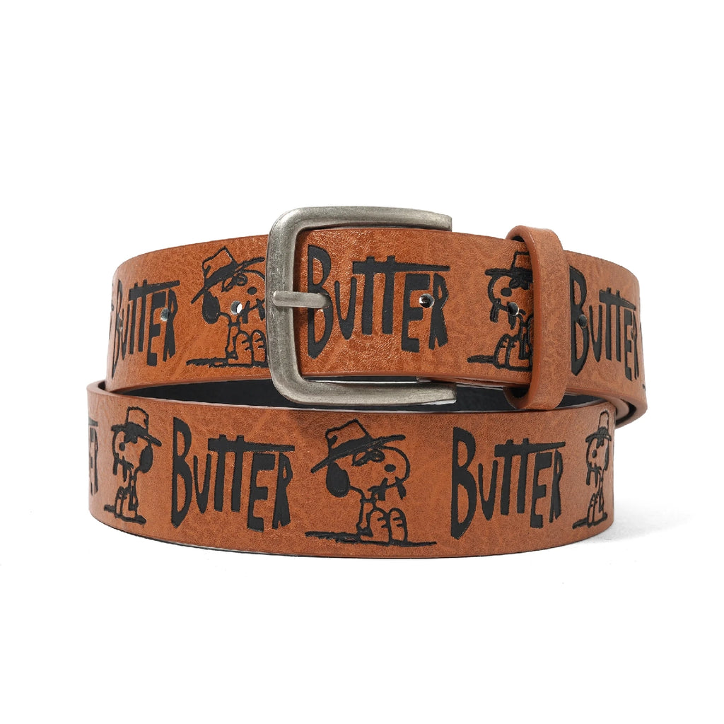 Butter Goods x PEANUTS Spike Belt - Brown - main