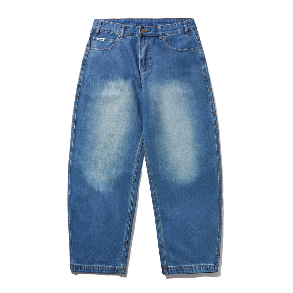 Butter Goods x PEANUTS Spike Denim Jeans - Distressed Indigo - front