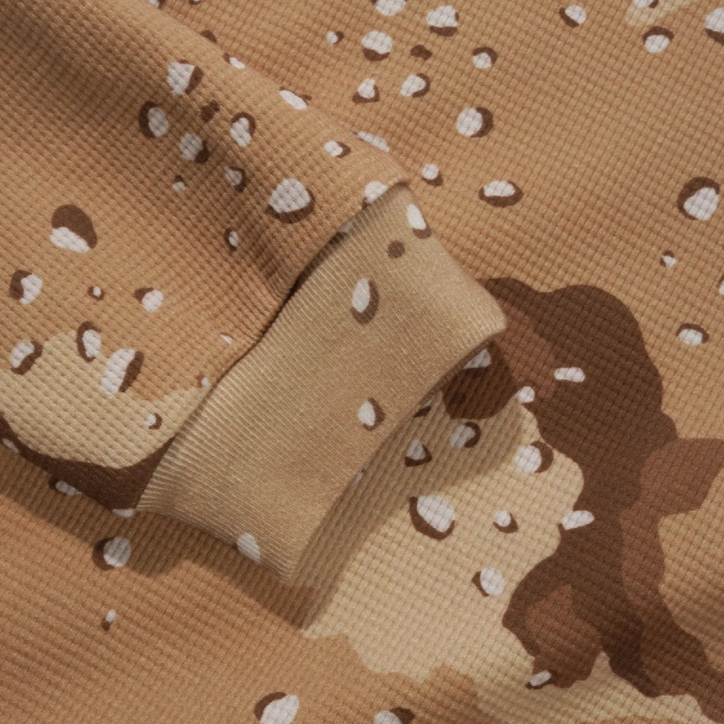 Butter Goods Waffle L/S Top - Desert Camo - cuff