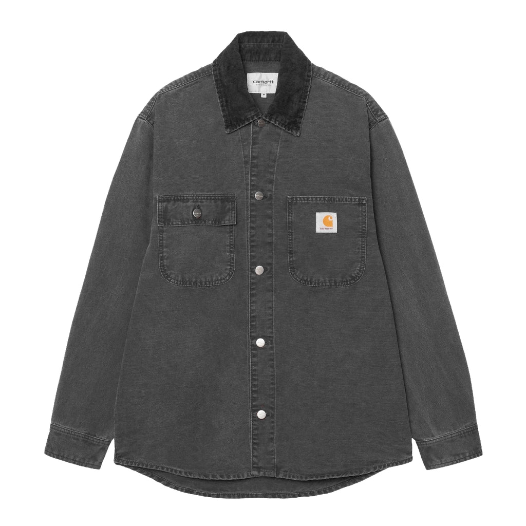 Carhartt WIP Mitch Shirt Jac - Black / Black Dusky Canvas - front
