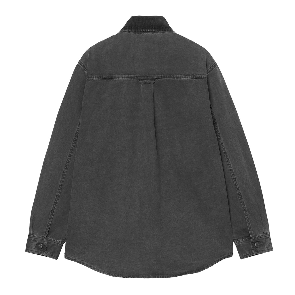 Carhartt WIP Mitch Shirt Jac - Black / Black Dusky Canvas - back