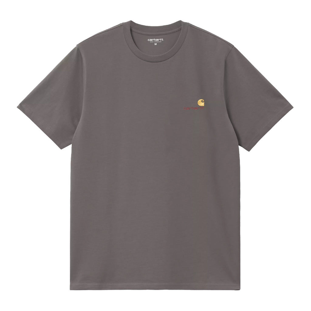 Carhartt American Script T Shirt - Porphyry - front