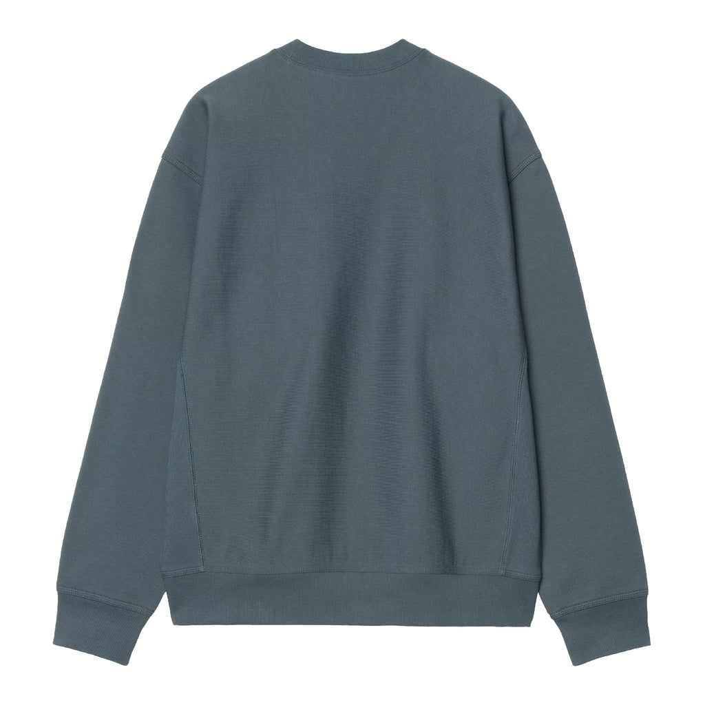 Carhartt WIP American Script Sweatshirt - Office Blue - back