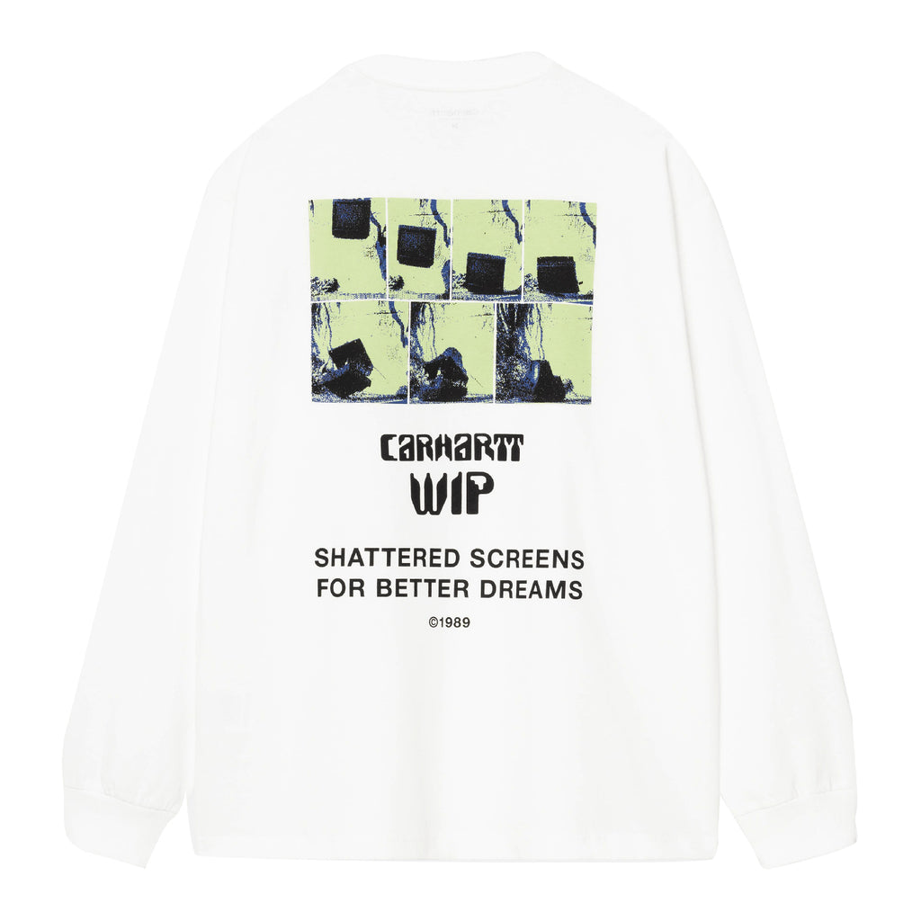 Carhartt WIP Better Dreams L/S T Shirt - White - back