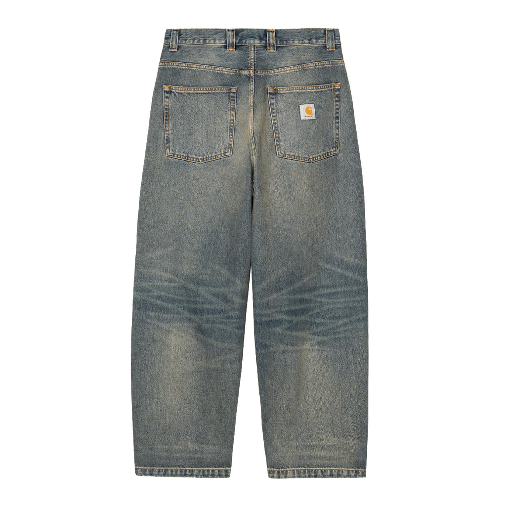 Carhartt WIP Brandon Pant - Blue worn used wash - back