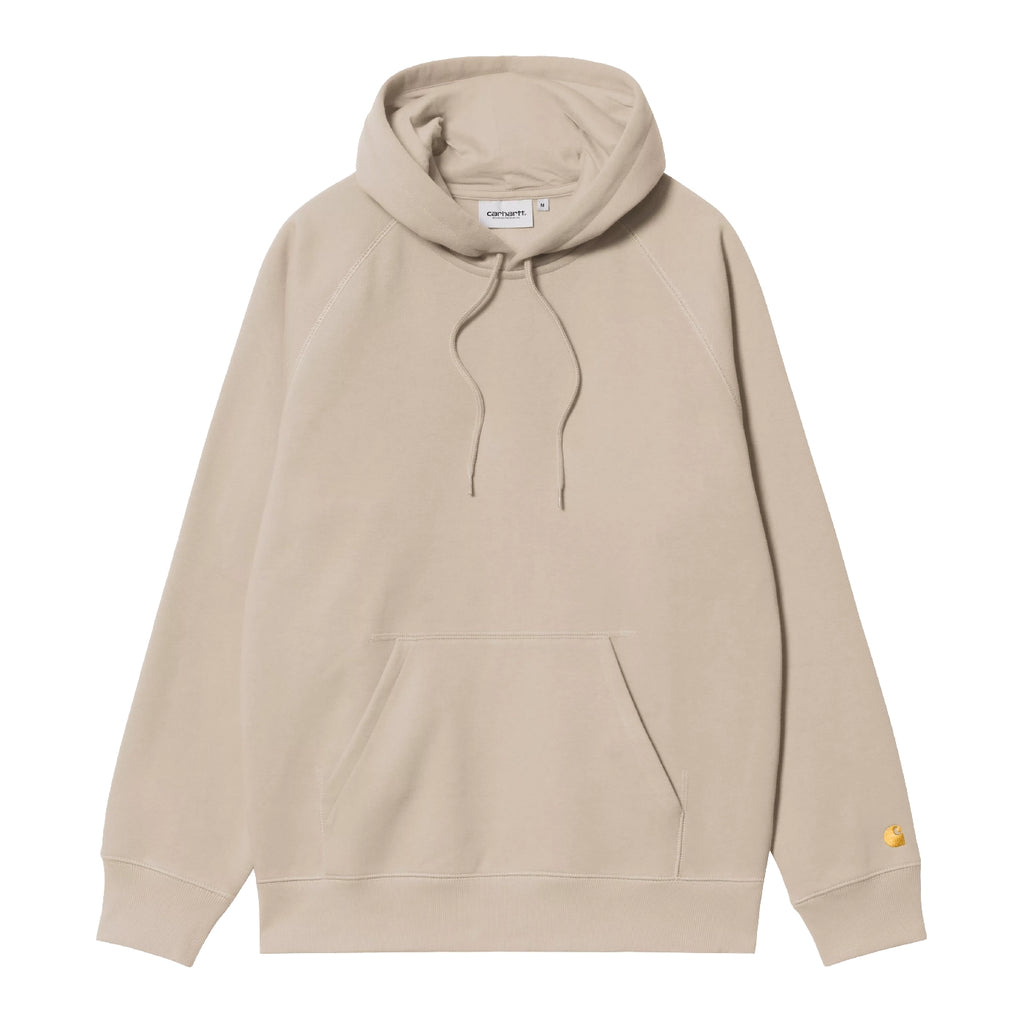 Carhartt WIP Hooded Chase Sweat -  Fleur De Sel / Gold - front