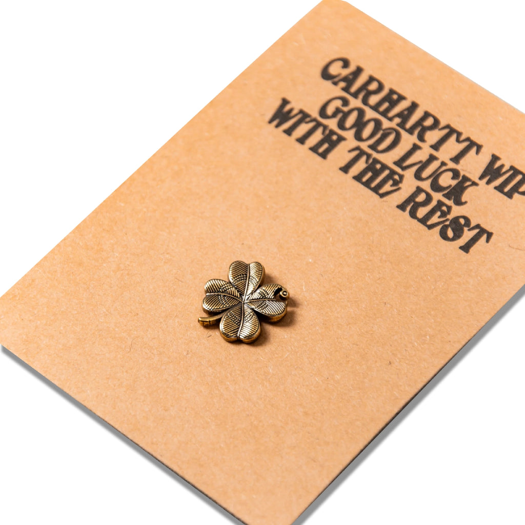 Carhartt WIP Clover Pin - Gold - side